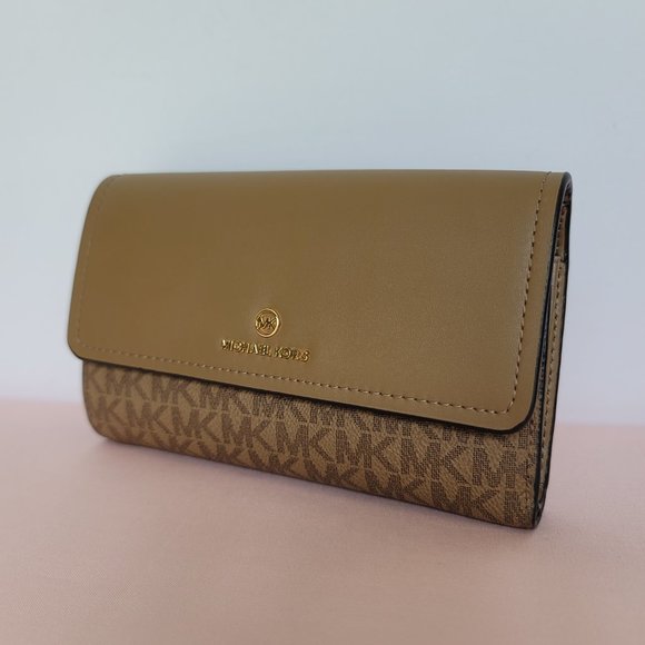 Michael Kors Jet Set Charm Signature Logo Colorblock LG Flap Phone Wristlet- ⭐ - Picture 5 of 16